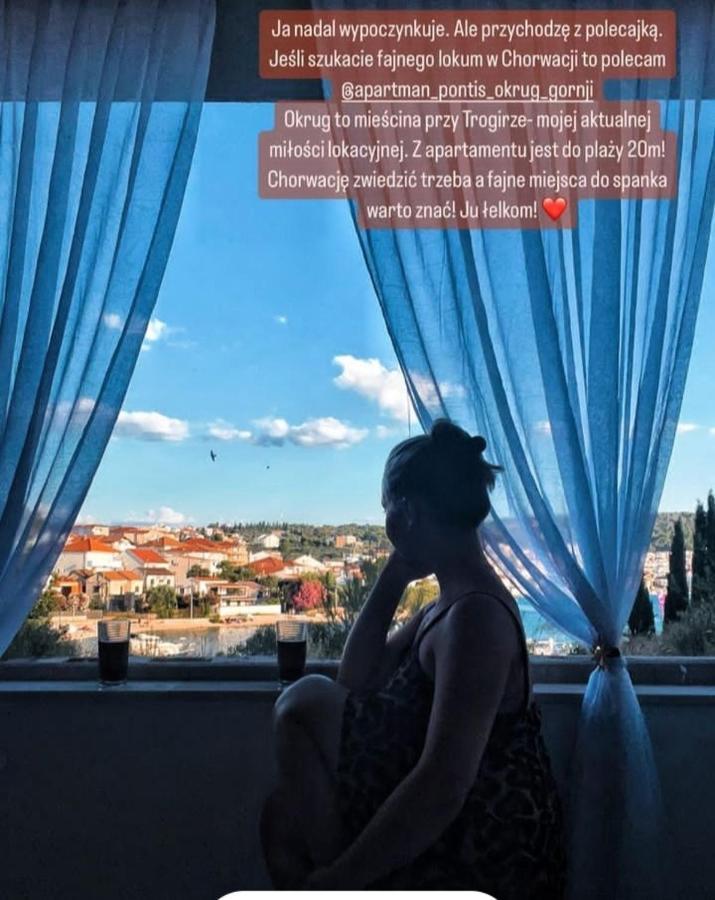 Apartman Pontis Okrug Gornji Trogir Exterior foto
